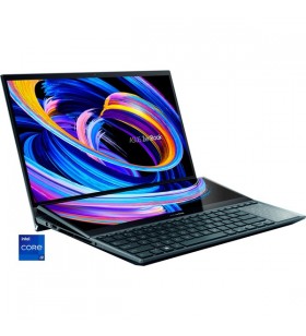 Notebook asus zenbook pro duo 15 oled (ux582zm-ky078w) (albastru, windows 11 home pe 64 de biți, ssd de 1 tb)