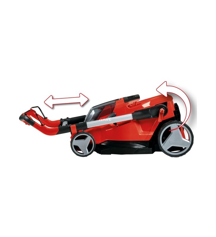 Mașină de tuns iarba cu acumulator einhell rasarro 36/42, 36v (2x18v) (roșu/negru, 2x baterie li-ion 4.0ah)