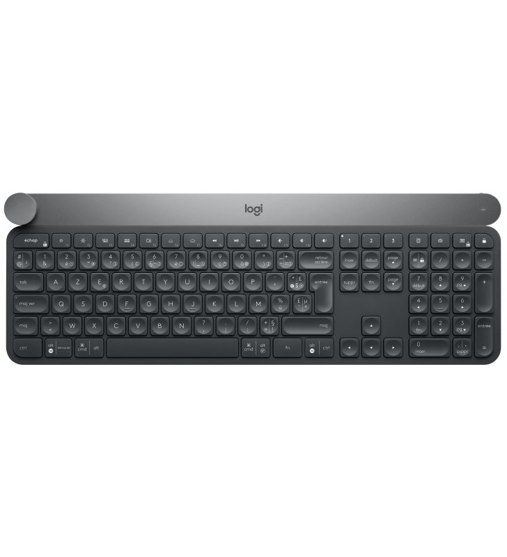 Logitech craft tastaturi rf wireless + bluetooth azerty franţuzesc negru, gri