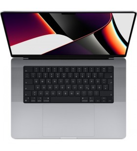Apple macbook pro (16") 2021 cto, notebook (gri, gpu m1 max 32-core, macos monterey, germană, afișaj de 120 hz, ssd de 1 tb)