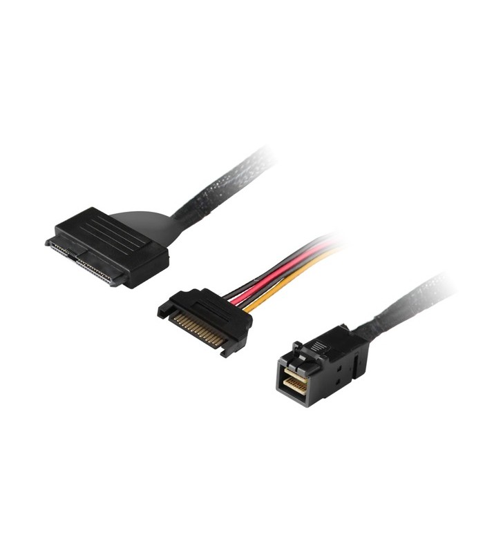 Adaptor cablu highpoint msas sff8643-u.2 sff-8639 nvme (negru, 1 metru)