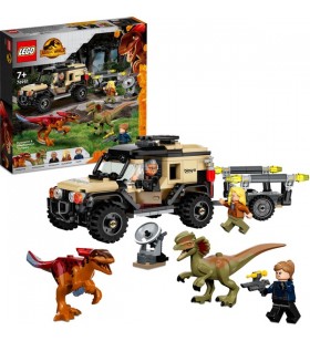Jucărie de construcție lego 76951 jurassic world pyroraptor și dilophosaurus