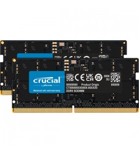 Crucial so-dimm 16gb ddr5-4800 kit memory (black, ct2k8g48c40s5)