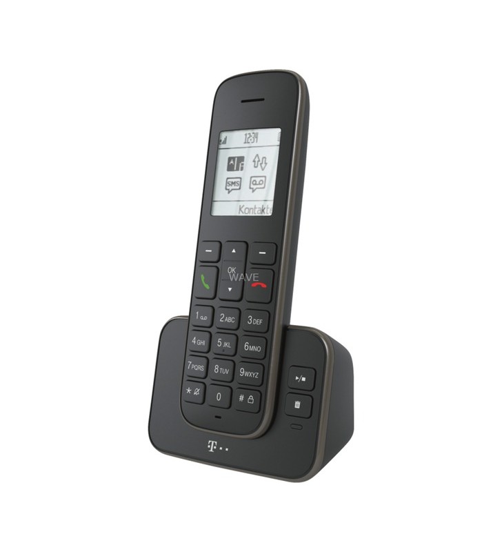 Telekom sinus a 207, telefon analogic (negru, robot telefonic)