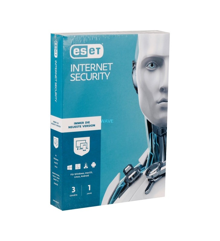 Eset internet security 2021, software de securitate (germană, 1 an, mini cutie)