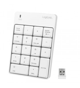 Logilink id0186 logilink - wireless keypad, 2.4 ghz, white