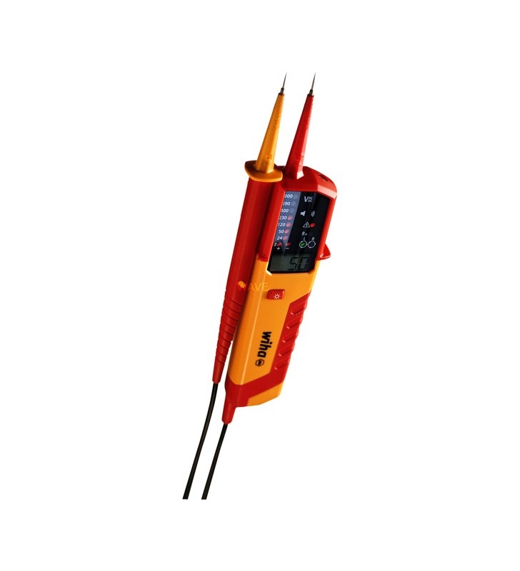 Tester de continuitate a tensiunii wiha emobility 44319, dispozitiv de măsurare (roșu/galben, 12 - 1.000 v ac, - 1.500 v dc)