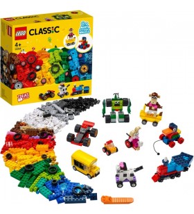 Jucărie de construcție lego 11014 cutie clasică de cărămidă cu roți