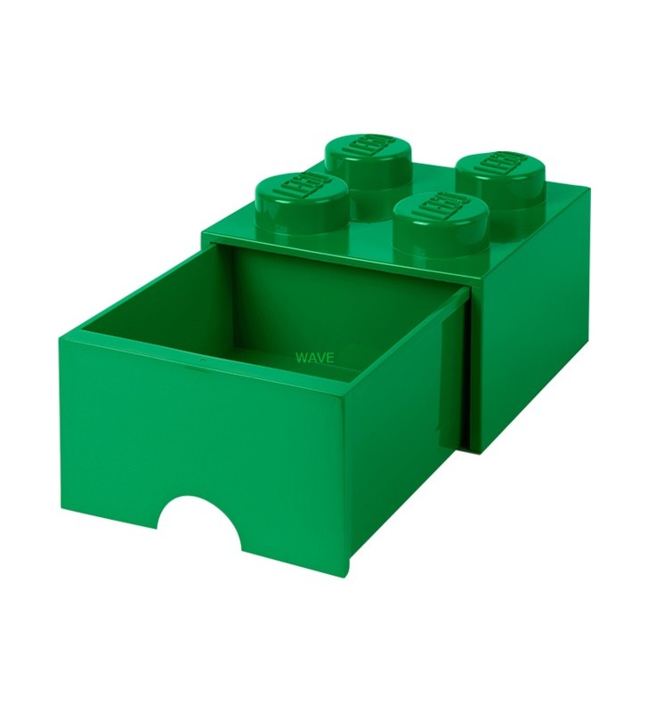 Room copenhaga lego brick sertar 4 verde, cutie de depozitare