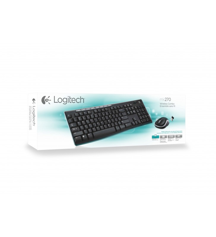 Logitech mk270 tastaturi rf fără fir qwertz germană negru