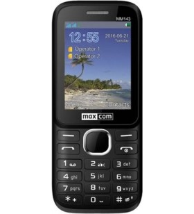 Telefon maxcom, cu butoane, 3g black "mm143"