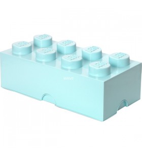 Cutie de depozitare room copenhaga lego storage brick 8 aqua(albastru)