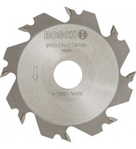 Freză cu fante bosch 105mm x 22mm, 8 dinți (pentru mașina de frezat universală gff 22a)
