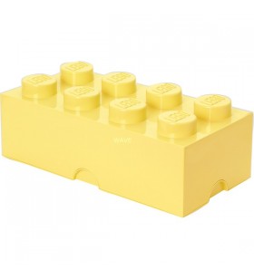 Cutie de depozitare room copenhaga lego storage brick 8 galben pastel(galben)