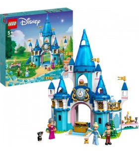 Lego 43206 jucărie de construcție castelul cenușăresei prințesei disney (cu 3 mini păpuși, inclusiv prințesa cenușăreasa)