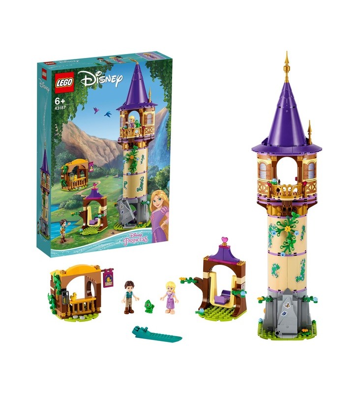 Lego 43187 jucărie de construcție turnul prințesei disney rapunzel