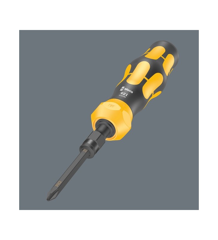 Wera kraftform compact 900 set 1, cu șurubelniță cu impact, set de biți (negru/galben, 1/4", 19 bucăți)