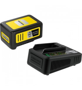 Karcher starter kit battery power 18/50, set (negru/galben, baterie reîncărcabilă battery power 18/50 cu încărcător rapid de 18 v)