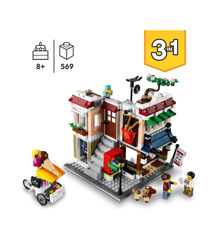 Jucărie de construcție lego 31131 creator 3 în 1 magazin de tăiței (magazin de biciclete și arcade, clădire modulară)