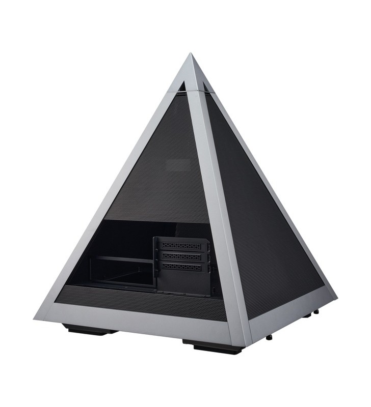 Azza pyramid mesh 804m, dulap pentru bancă/show (gri negru)