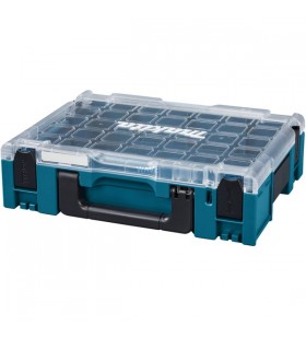 Organizator makita makpac 191x84-4, cutie (albastru/transparent, fără inserții de cutie)