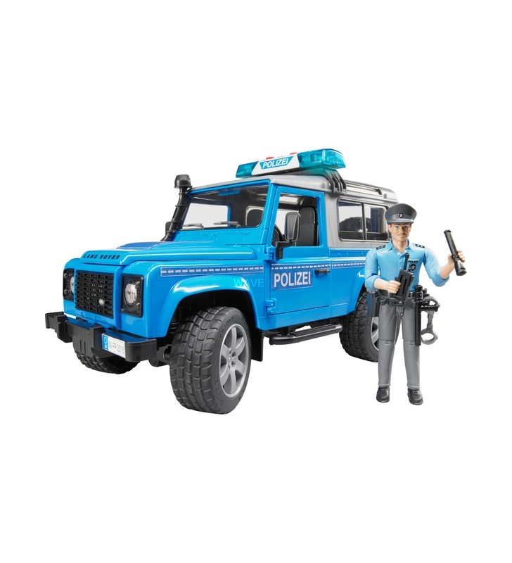 Bruder land rover defender station wagon vehicul de poliție, model de vehicul