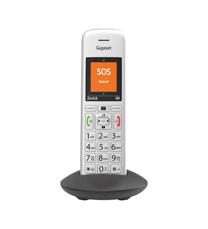Gigaset e390hx, telefon voip (negru argintiu)