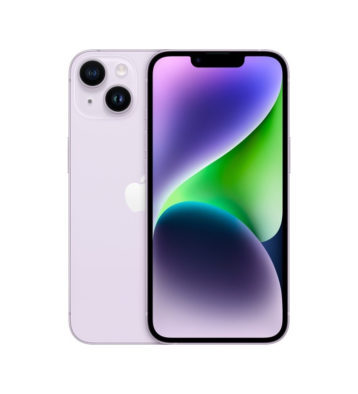 Apple iphone 14 128gb, telefon mobil (violet, ios)