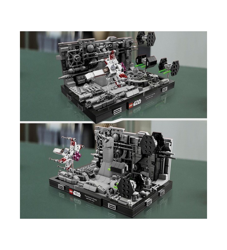 Jucărie de construcție lego 75329 death star trench run diorama