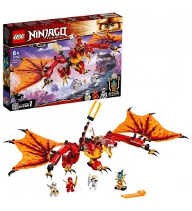 Jucărie de construcție a dragonului de foc lego 71753 ninjago kai