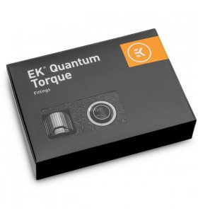 Ekwb ek-quantum torque 6-pachet stc 12/16 - nichel negru, compus (argintiu/negru, pachet de 6)