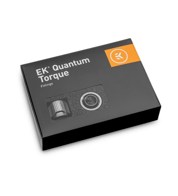 Ekwb ek-quantum torque 6-pachet stc 12/16 - nichel negru, compus (argintiu/negru, pachet de 6)
