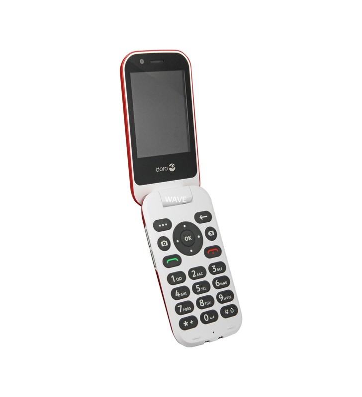 Doro 7030, telefon cu clapeta (roșu, lte)