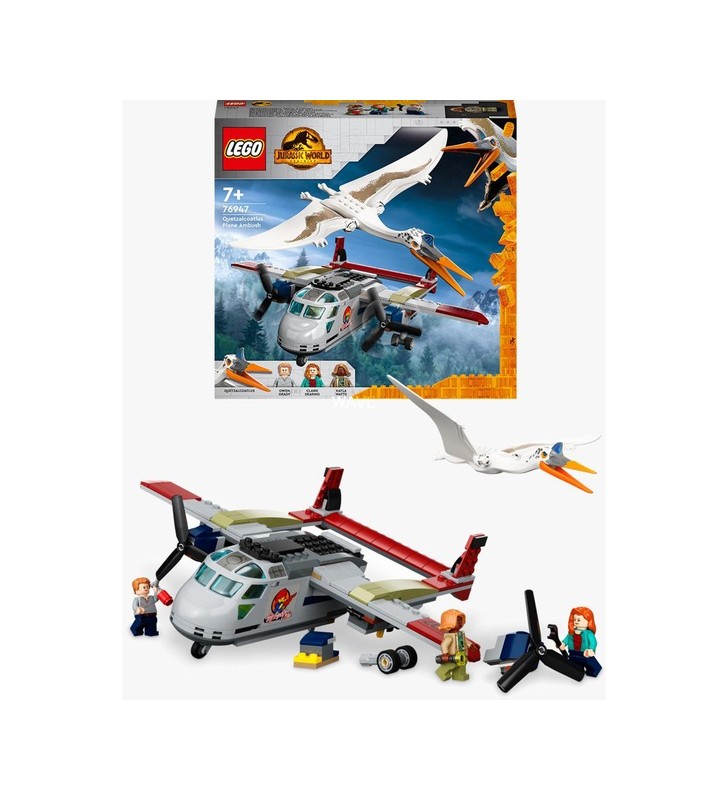 Jucărie de construcție lego 76947 jurassic world quetzalcoatlus pentru jaf cu avionul