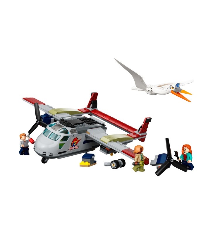 Jucărie de construcție lego 76947 jurassic world quetzalcoatlus pentru jaf cu avionul