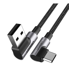 Ugreen 20856 cabluri usb usb 2.0 usb a usb c negru, argint