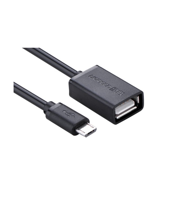 Ugreen 10396 cabluri usb 0,12 m usb 2.0 usb a micro-usb b negru