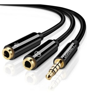 Ugreen 30620 cablu audio 0,15 m 3.5mm 2 x 3.5mm negru