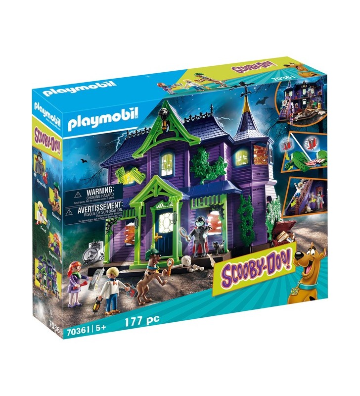 Playmobil 70361 scooby-doo! aventuri în casa bântuită, jucării de construcție