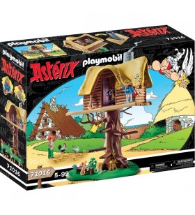 Playmobil 71016 asterix: troubadix cu jucărie de construcție casă în copac