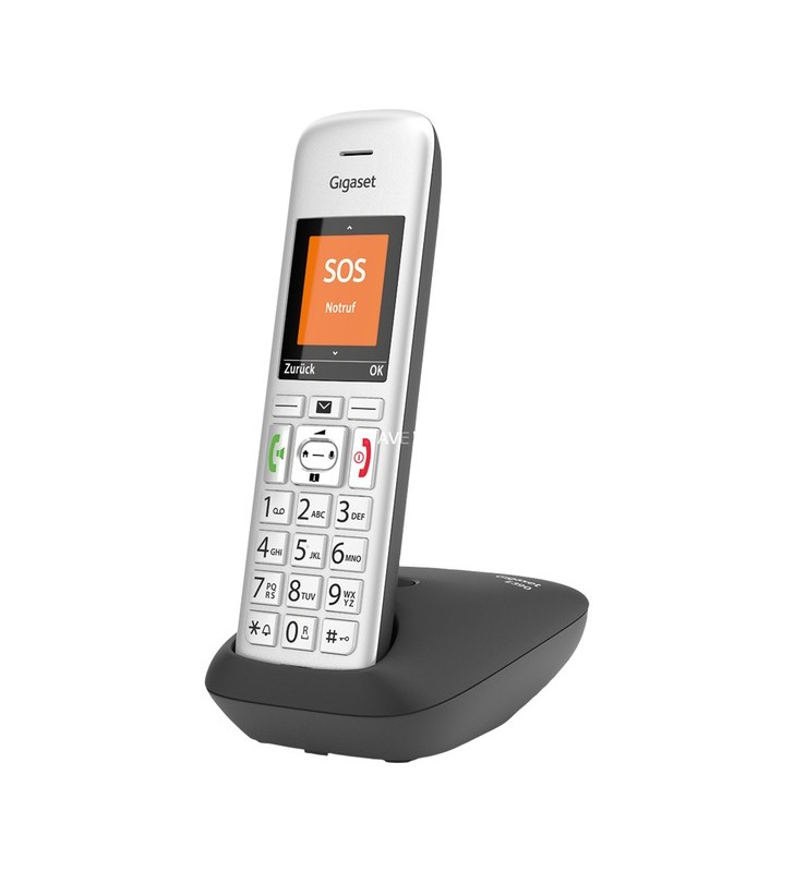 Telefon analogic  gigaset e390(negru argintiu)
