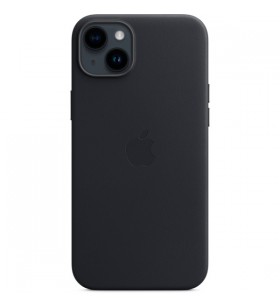 Husă din piele apple cu magsafe, husă pentru telefon mobil (negru, miezul nopții, iphone 14 plus)