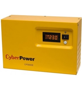 Ups cyber power inverter (pt. motoare, pompe etc.), sinusoida pura,   600va/ 420w, avr, 1 x socket shucko, display lcd, fara bat