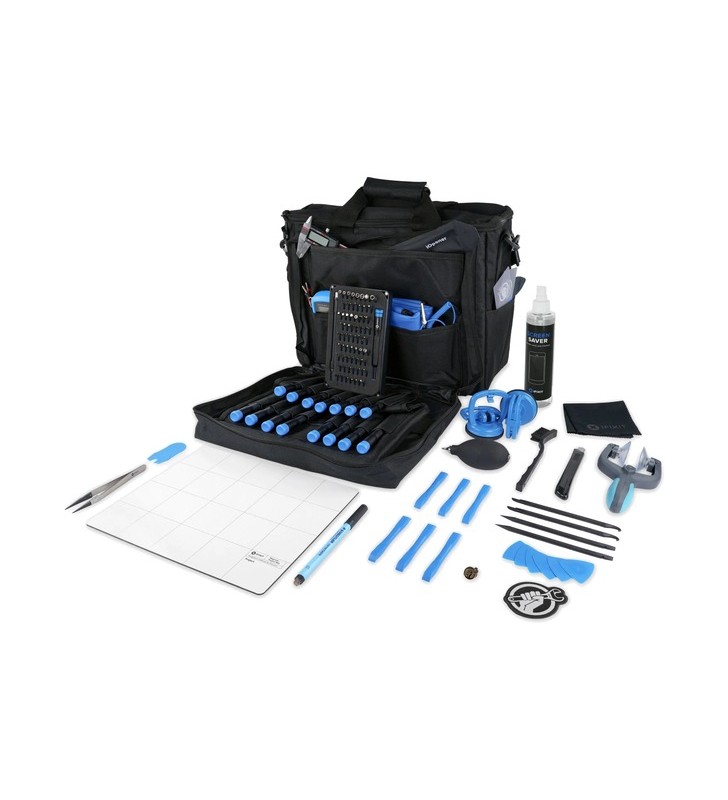 Set de instrumente ifixit repair business toolkit 134 piese (negru/albastru, pentru reparații electronice)