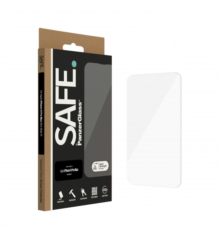 Panzerglass safe iphone 2022 6.7 pro max case friendly protecție ecran transparentă apple 1 buc.