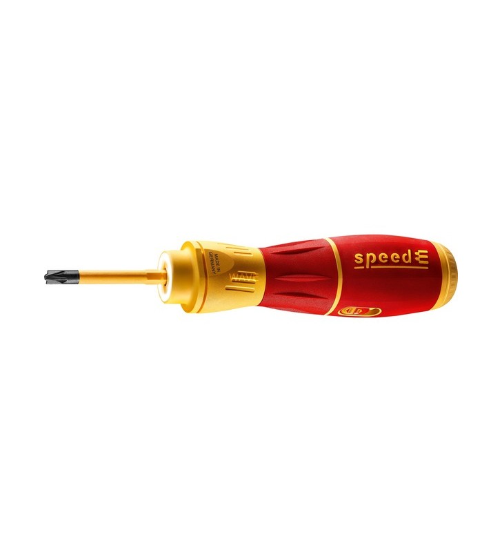 Surubelniță wiha e-șurubelniță speede ii electrică(roșu/galben, baterie 2x, în l-boxx mini)