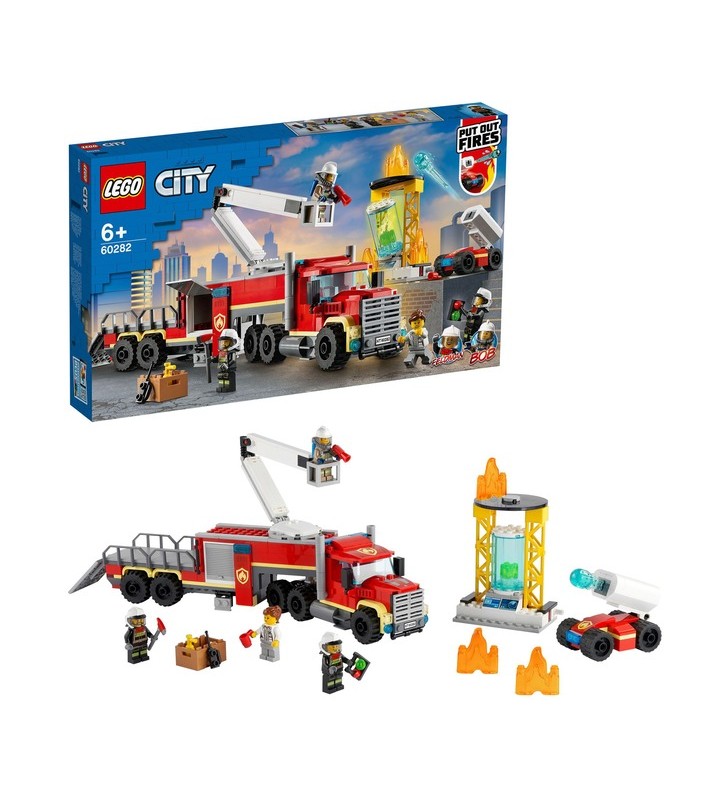 Jucărie de construcție lego 60282 city mobile fire brigade operations center