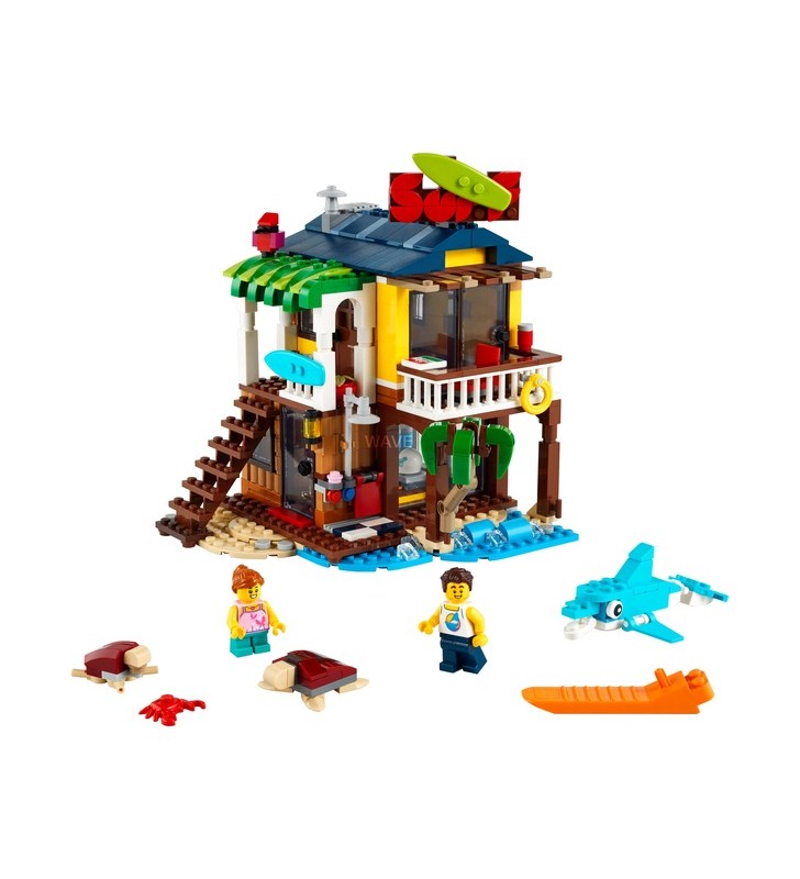 Jucărie de construcție lego 31118 creator surfer casă pe plajă
