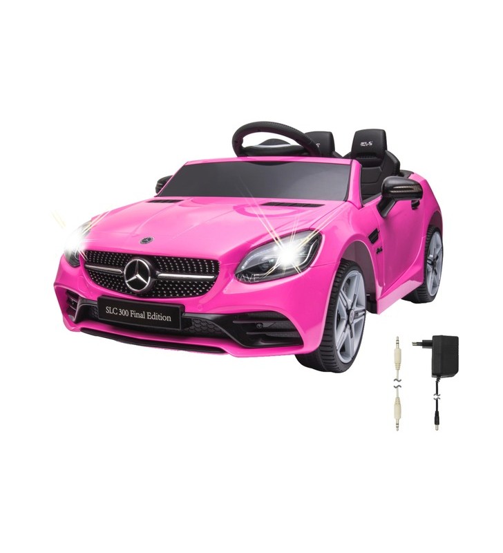 Jamara ride-on mercedes-benz slc, vehicul pentru copii (roz, 12v)
