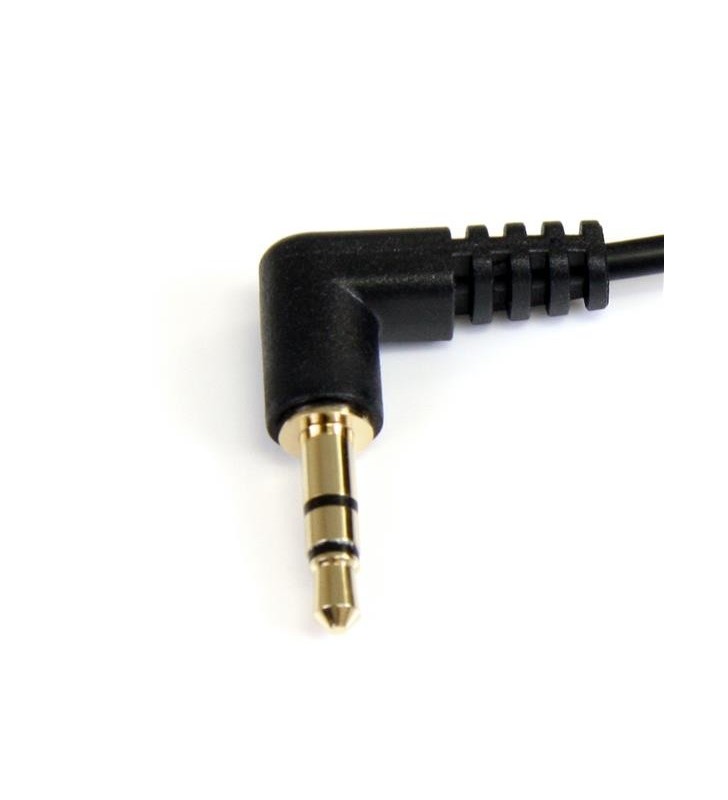 Startech.com 0.3m angle m/m cablu audio 0,3 m 3.5mm negru